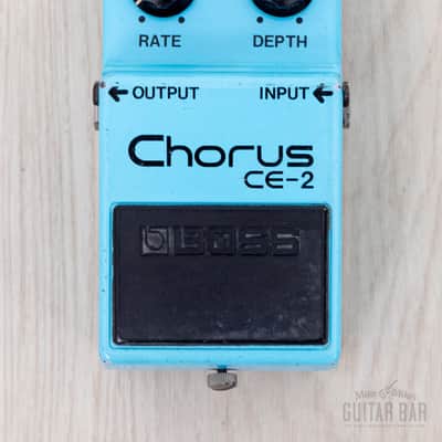 1980 Boss CE-2 Chorus Silver Screw Vintage Analog Guitar Effects Pedal, Black Label Japan