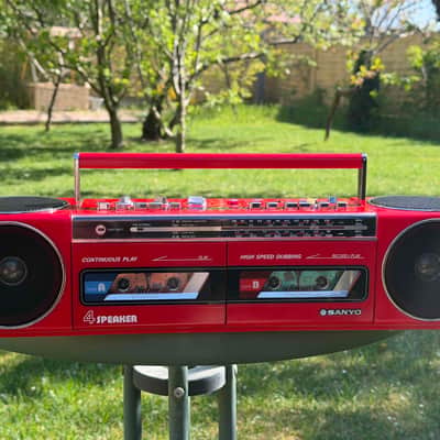 Sanyo W400 Rare Vintage Cassette Deck Boombox Serviced Warranty image 13