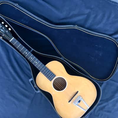 Vintage Chris "Adjustomatic" Parlor Guitar, Natural, 1945 image 12