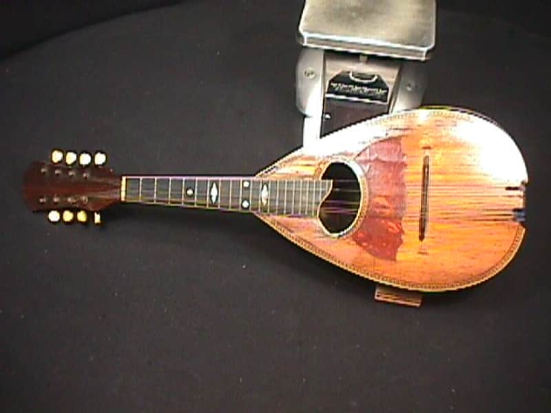 Antique Bow Back-Gord Back 8 String Mandolin as-is   3 M image 1