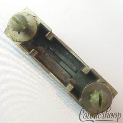 Gretsch Broadkaster Bass/Tom Drum Lug Brass Insert Rocket Nickel Vintage 40s USA image 2