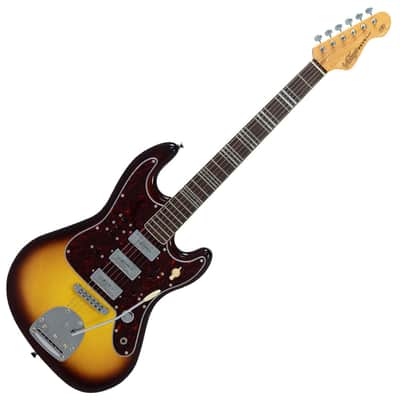 Vintage REVO Series 'Galactica' Electric Guitar ~ Cappuchino Burst image 3