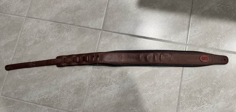 Levy's MSS2-BRN Garment Leather 3" Guitar Strap 2010s - Brown image 1