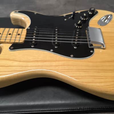 1977 Fender Stratocaster Hardtail Natural Ash Vintage 70s American USA Strat HT Hard Tail 1970's Guitar image 8