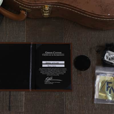 Minty! 2010 Gibson Custom Shop Zakk Wylde Signature Les Paul Custom Electric Guitar Bullseye + COA OHSC image 2