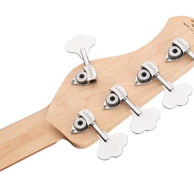 Sadowsky MetroLine 21-Fret Vintage PJ Bass 5 String, Red Alder Body, Bora Blueburst Transparent Satin image 8