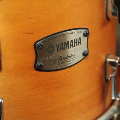 Yamaha Absolute Hybride Maple drumset 4pc Natural Vintage image 14