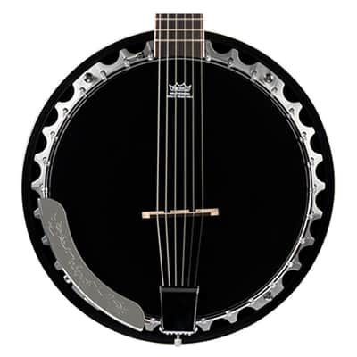 Ortega Guitars OBJ350/6-SBK Raven Series 6-String Banjo - Black - Open Box image 1