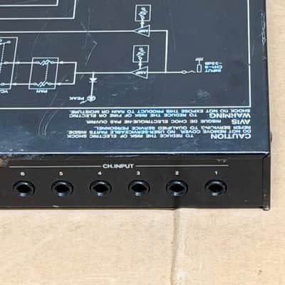 Vintage Korg KMX-62 6-Channel Keyboard Mixer - 1U Rackmount - Good Condition image 7
