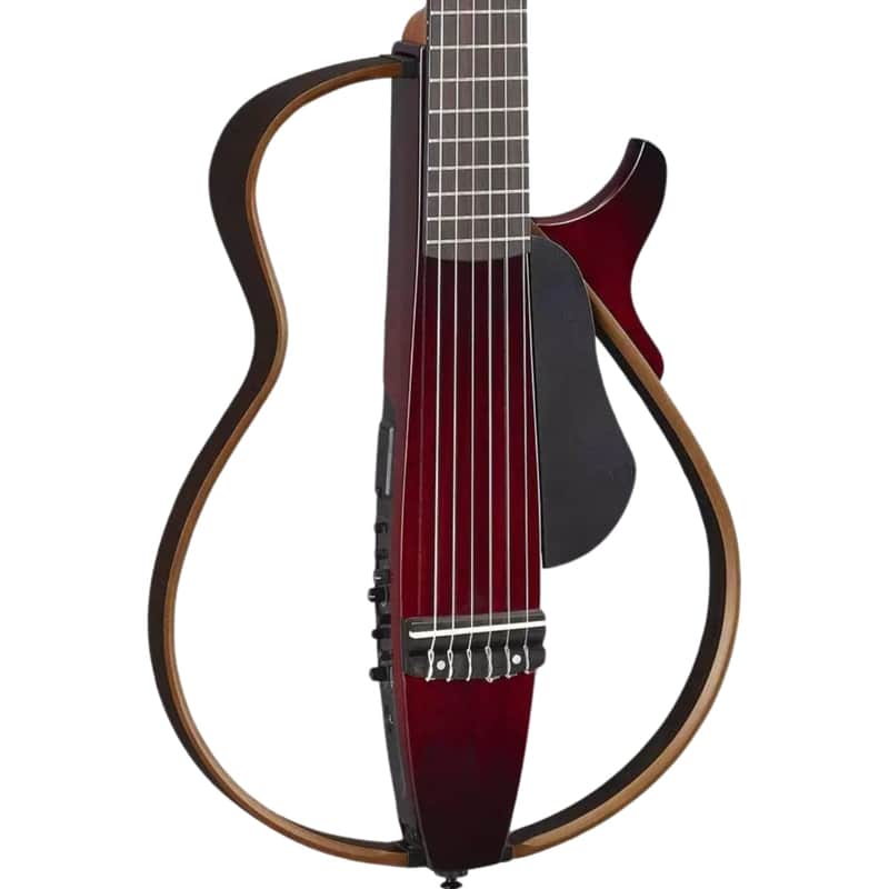 Yamaha Nylon String Silent Guitar Crimson Red Burst image 1