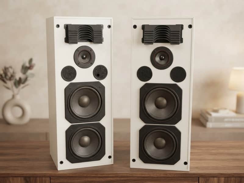 HOUSTON HT-170 Rare Vintage 3-Way Speakers Working Danish Hi-Fi Stereo Warranty image 1