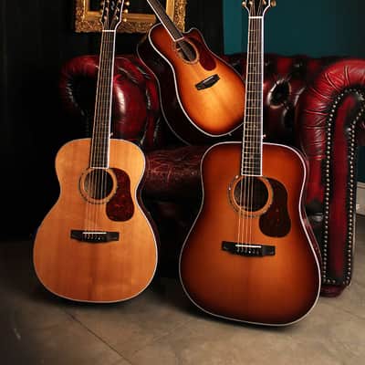 Cort GOLD A8 LB | Gold Series A8 Grand Auditorium Acoustic / Electric Cutaway Guitar. Light Burst. New with Full Warranty! image 18