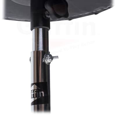 Griffin Drum Throne Seat - Padded Drummer’s Chair Drum Set - Percussion Stool for Adults - Professional Double Braced Hardware Stand for Practice with Adjustable Height from 18" to 23" image 3