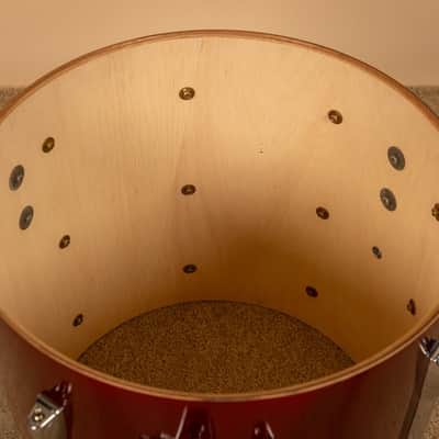 1990s Yamaha Stage Custom Cranberry Red Drum Set image 23