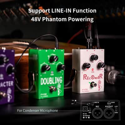 FLAMMA FV05 Recorder Vocal Effects Processor with 70 Minutes Recording Capacity Noise Gate & Reverb Effects for Vocal Guitar Reverb Looper Stompbox for Singer Songwriting Record Creative Inspiration image 6