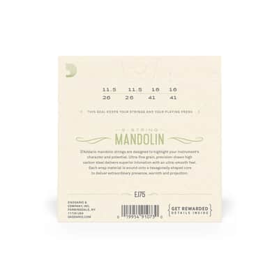 D'Addario 8-String Mandolin Phosphor Bronze Medium/Heavy Set - 11.5-41 image 2