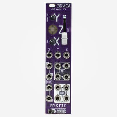 Mystic Circuits 3DVCA Eurorack Quad VCA, Stereo Crossfader, Vector Mixer and Quadraphonic Panner Module image 1