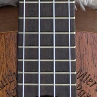 Luna Guitars Maluhia Peace Sign Tenor Ukulele Satin Natural Finish, UKE MALU image 7