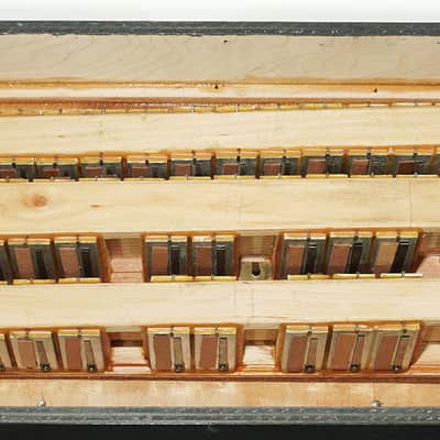 Hess Klingenthal Vintage Accordion 120 Bass, made in Germany, Lightweight Old Original Piano Accordion, New Straps, 2617 image 12