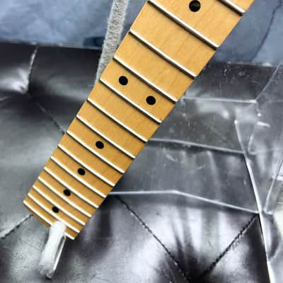 Fender Loaded Deluxe Roadhouse Stratocaster Neck with Maple Fingerboard, CBS Style Headstock, and Fender Locking Tuners image 5