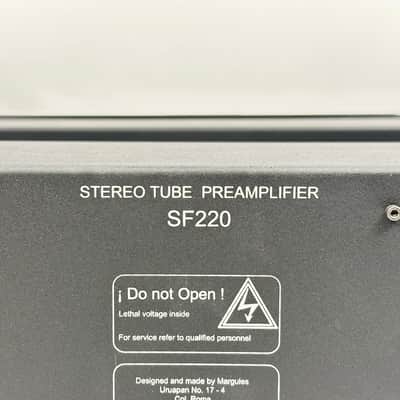 Margules SF220 Tube Preamp 20th Anniversary Black Edition image 12
