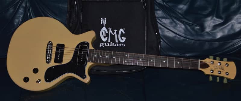CMG Ashlee Double Cut P-90's 2024 - TV Yellow image 1