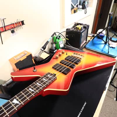 1984 Ibanez DT-870 Destroyer Bass Guitar Cherry Sunburst image 24