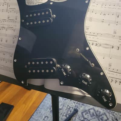 Prewired Pickguard Strat Style Dual Humbucker image 1