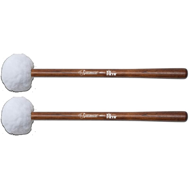 VIC FIRTH MB3S CORPSMASTER BASS MALLET - LARGE HEAD SOFT image 1