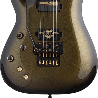 Schecter C-1 FR S 50th Anniversary Left-handed Electric Guitar - Gold Burst image 1