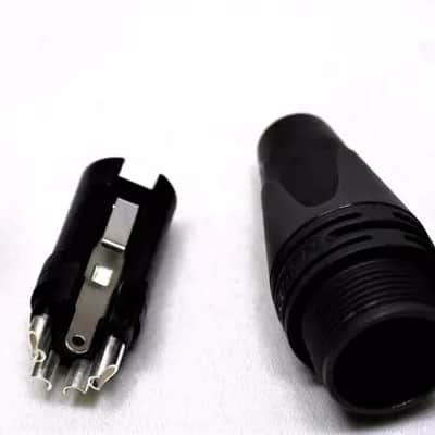 (2) Two Genuine NEUTRIK NC4FXX 4-Pin XLR Female Cable Mount Connector - Nickel image 4