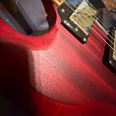 Epiphone SG G400 Standard Electric Guitar Worn Cherry image 11