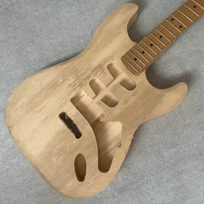 Harley Benton Harley Benton Guitar Maple Neck with Basswood HH Body - Wood Color image 1