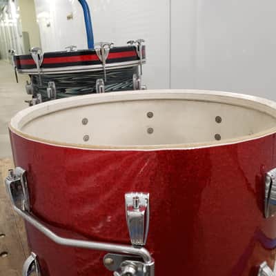 Ludwig Jazzette 1960s Sparkle Bass Drum 12x18 Rewraped image 11