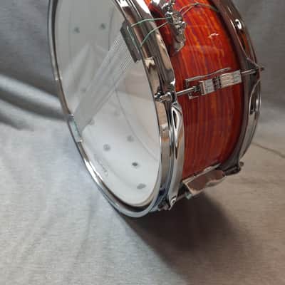 Ludwig USA Legacy Mahogany Jazz Fest 5X14 - Mod Orange image 9