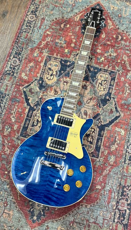 Heritage Guitars H-150 STD Collection - 2023 - LIMITED FINISH Washed Blue NEW (Authorized Dealer) image 1