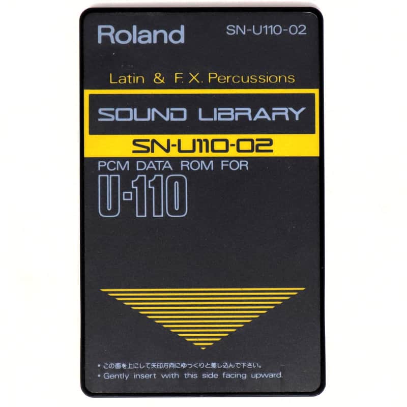 Roland SN-U110-02 Latin & F.X. Percussions Sound Library PCM Data Rom Card For U-110 image 1