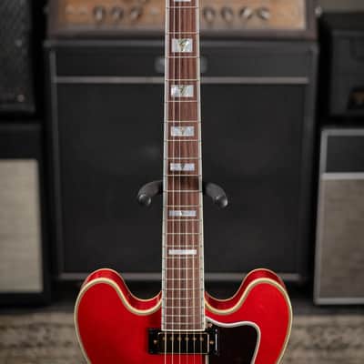 Epiphone Masterbilt Gem Archer Sheraton Electric Guitar - Cherry Red with Hardshell Case image 4