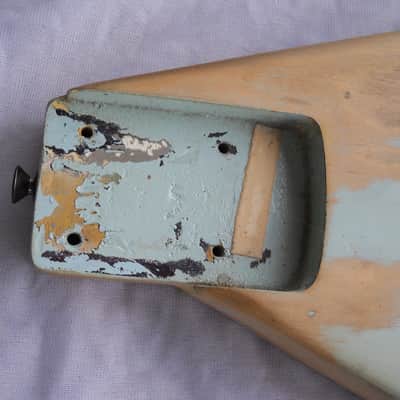 Vintage Lefty 1965 Fender Jazz Bass Body, Pre CBS, Was White, ReShaped, No Route image 9