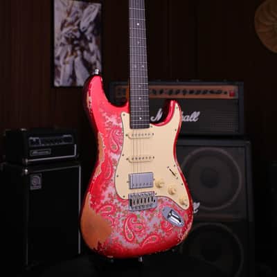 Dhatarattha HH Strat-Style Electric Guitar - Nitro Paisley Relic image 6