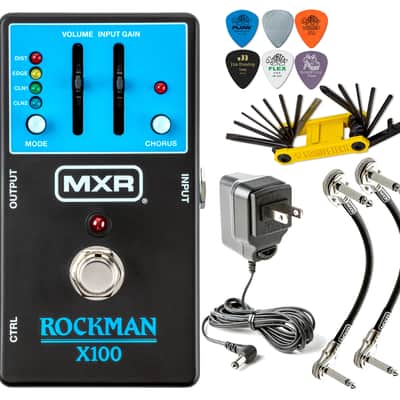 MXR MX100 Rockman X100 Analog Tone Processor Effects Pedal Scholz Amp Reproduction Bundle image 1