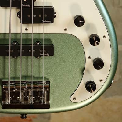 SADOWSKY MetroLine Hybrid PJ 21-4 Corde - Made in Germany - Sage Green Metallic Satin image 5
