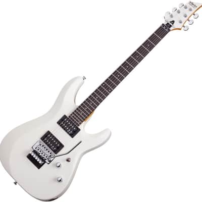 Schecter C-6 FR Deluxe Electric Guitar Satin White image 2