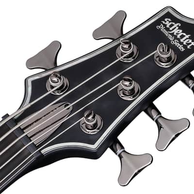 Schecter Hellraiser Extreme-5 See-Thru Black Satin STBLS 5-String Electric Bass + Hard Case image 8