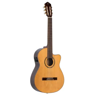 Ortega RCE159MN Performer Series Solid Cedar Top Mahogany Neck Cutaway Nylon 6-String Classical Acoustic-Electric Guitar w/Gig Bag image 2