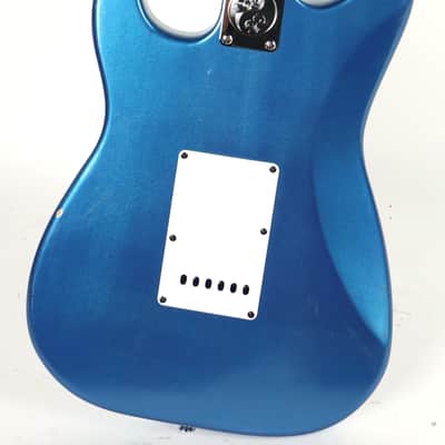 Stratton Blue Body 6-String Electric Guitar w/ Gig Bag Great! image 4