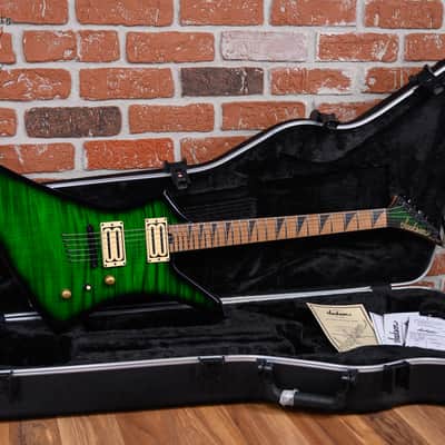 Jackson Usa Custom Shop KE-2H TOM Roasted Kelly Flame Maple Top Transparent Green Burst 2024 w/OHSC (B-stock) image 2