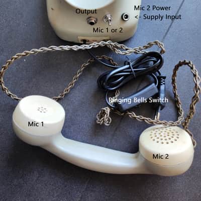 LO-FI Vintage Phone Rotary Dual Microphone - Cream image 3