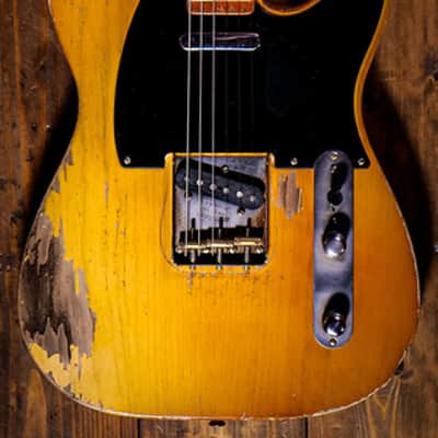 Fender Custom Shop Dale Wilson Masterbuilt 52 Telecaster Heavy Relic Smoked Butterscotch Blonde image 5