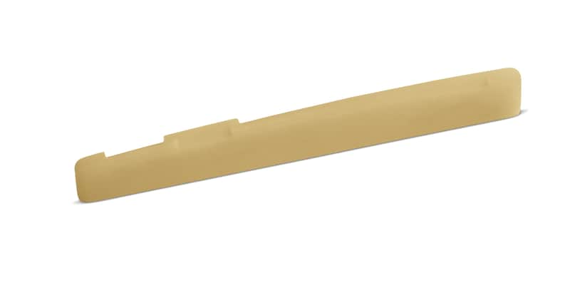 Unbleached Bone Saddle - Fits Some Yamaha Steel String Guitars - 75 mm Length image 1